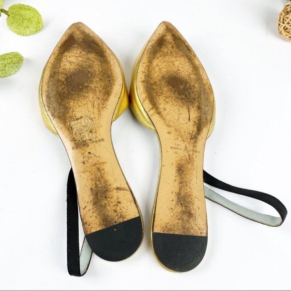 SOLD Marc Jacobs Joline Mule Clog Flat  Gold - Picture 6 of 7